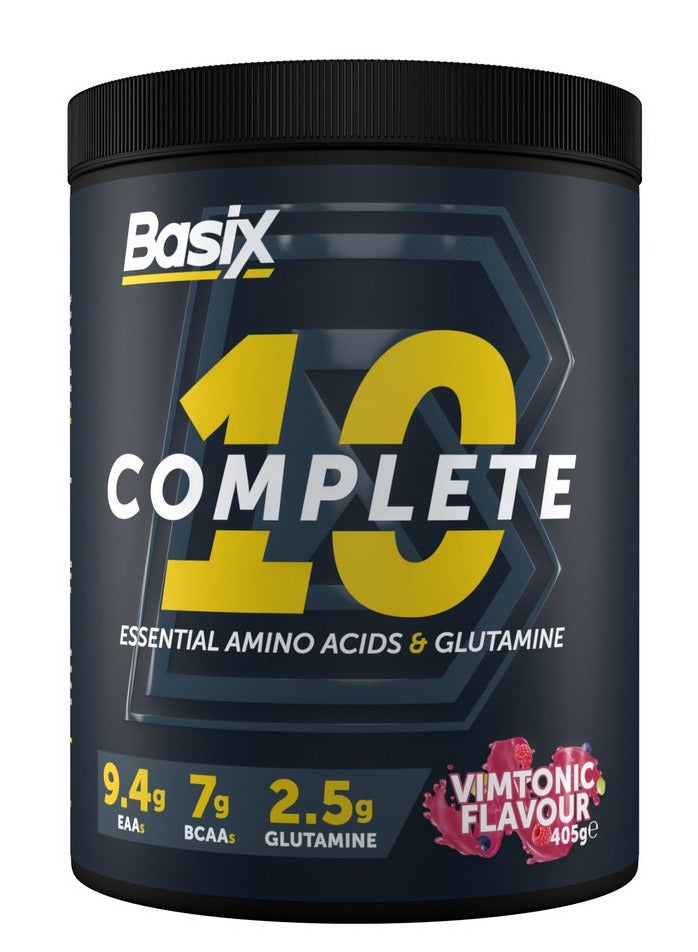 Basix Complete 10 Essential Amino Acid & Glutamine 405g Vimtonic Flavor 30 Serving - Image 1