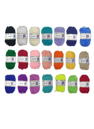 Soft Acrylic Multipurpose Knitting Yarn Crochet Yarn Assorted Color DIY for Hand Needlework Knitting and Crochet Woven Project great for Scarves Hats and Craft Projects 20g/each 21 Pcs - pzsku/Z54811427AAFDE89BDC0FZ/45/_/1736241973/9f1a64a2-61f6-4fc0-9d11-d5c88e48fac1