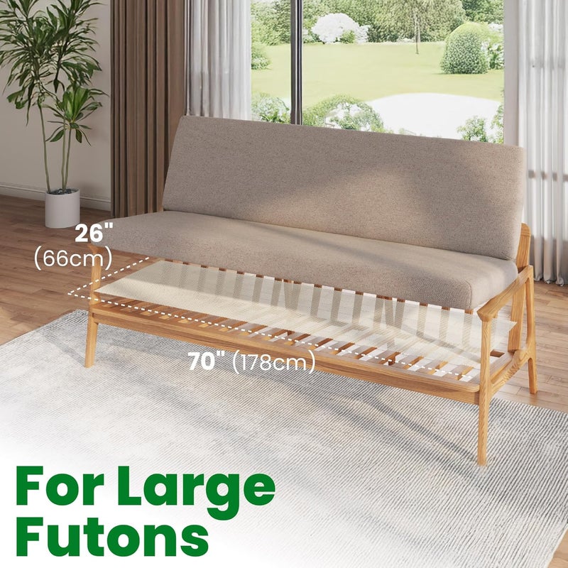 ECOHomes Couch Cushion Grip Pad, Couch Cushion Non Slip Pads Keep Sofa Cushions from Sliding - Anti Slip Sofa & Patio Grips Mattress Gripper Stopper Stop Slide & Prevent Sliding Futon Large 26" by 70" - Image 3