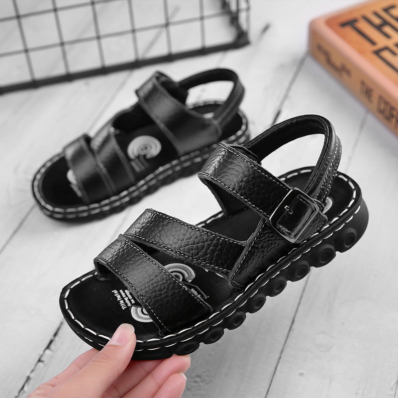 Boys' Shoes 2026 Sports Sandals Student New Summer Korean Style Casual Middle And Large Children'S Sports Beach Shoes - Image 3