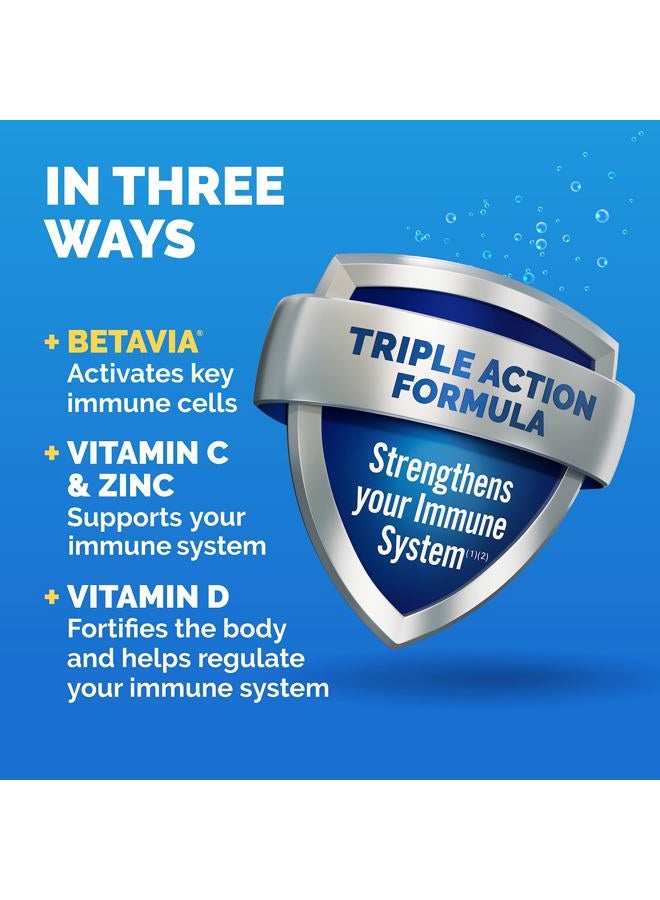 Emergen-C Immune+ Immune Gummies, Vitamin D plus 750 mg Vitamin C, Immune Support Dietary Supplement, Caffeine Free, Gluten Free, Super Orange Flavor - 45 Count - Image 3