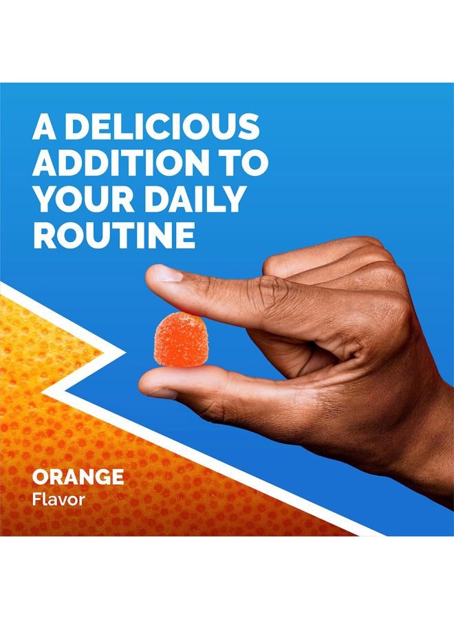 Emergen-C Immune+ Immune Gummies, Vitamin D plus 750 mg Vitamin C, Immune Support Dietary Supplement, Caffeine Free, Gluten Free, Super Orange Flavor - 45 Count - Image 5