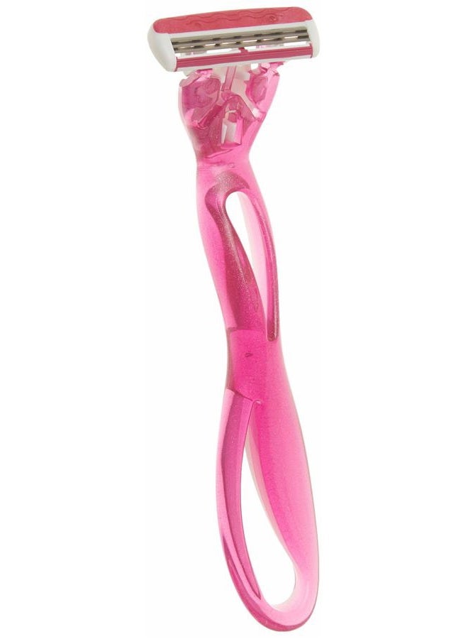 Bic Click 3 Soleil Women's Disposable Razors, 3 Blades With a Moisture Strip For a Smoother Shave, 12 Piece Razor Set - Image 5