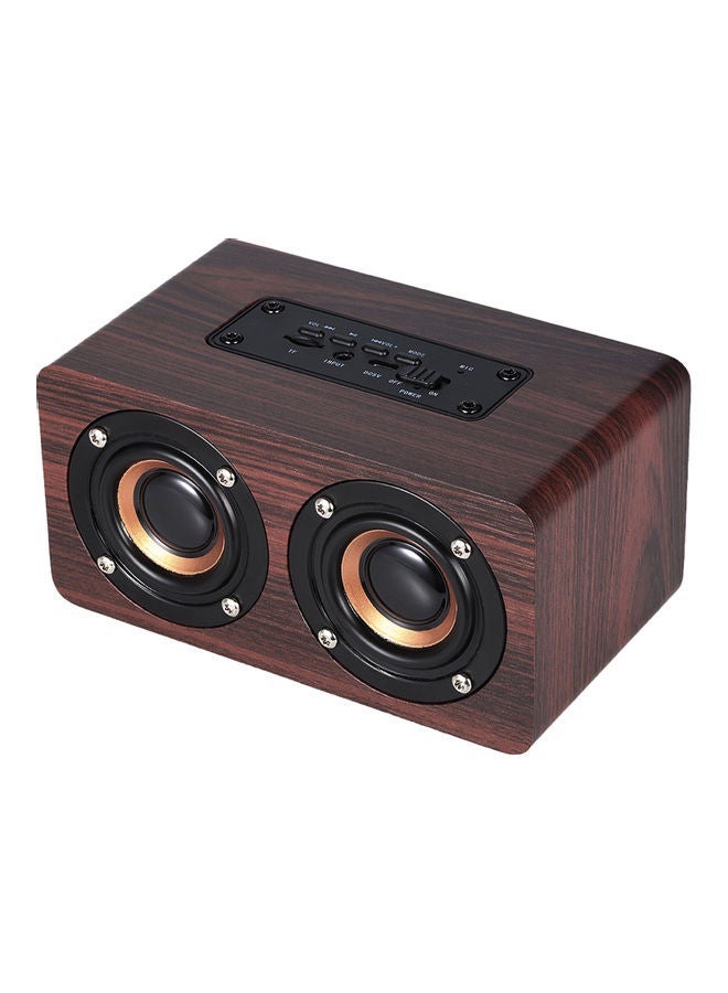 NIBEMINENT W5 Wood Grain Bluetooth Speaker Brown - Image 1