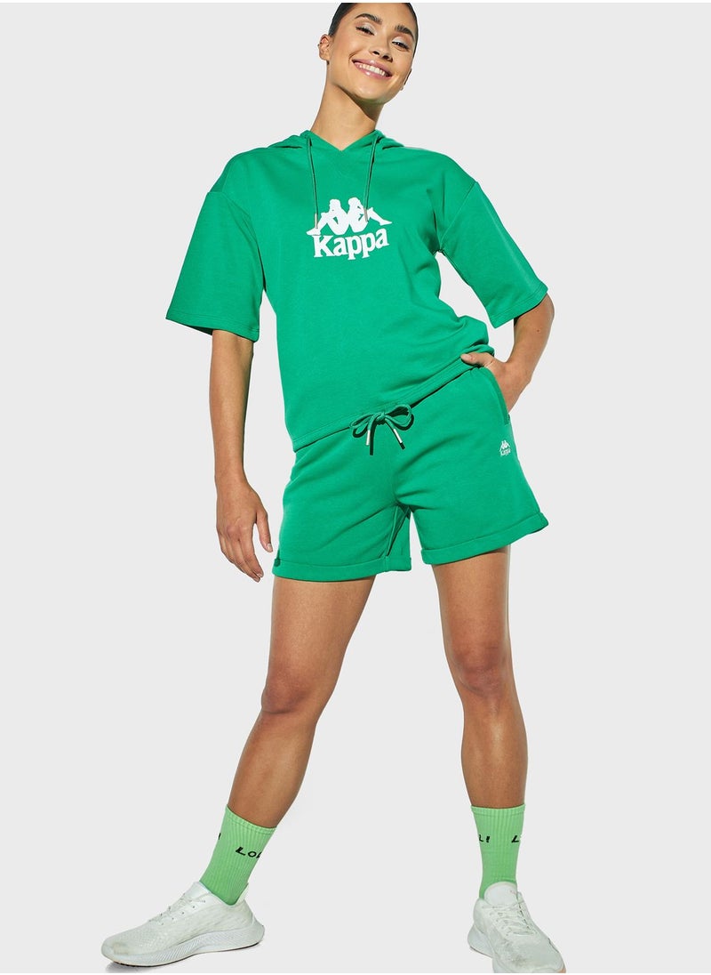 Kappa - Logo Embroidered Shorts - Image 1