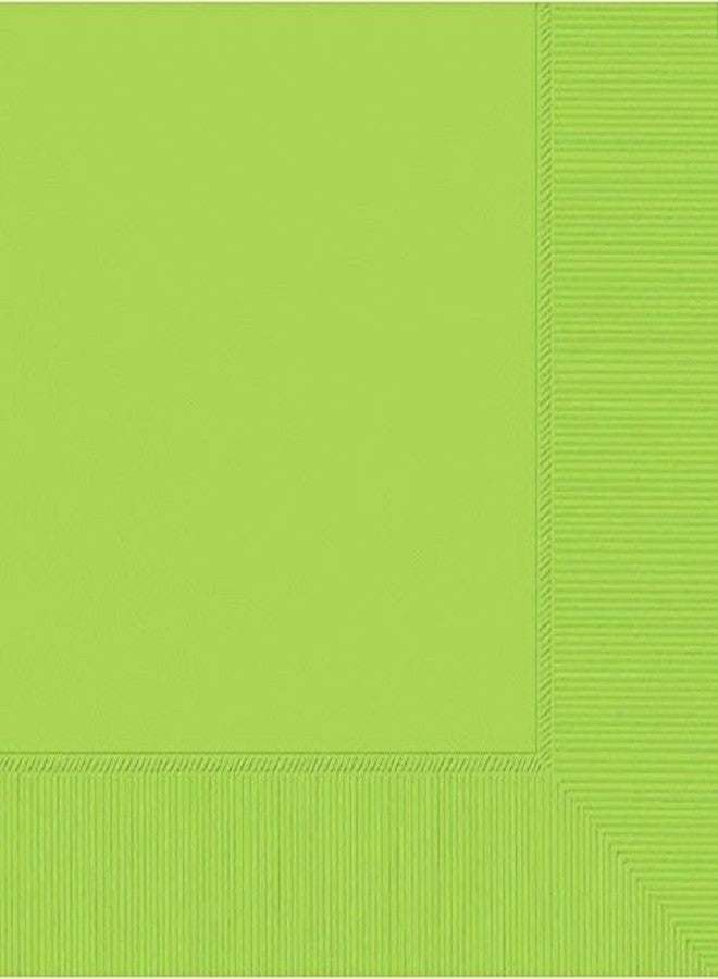 Amscan 3-Ply Dinner Napkins Party Supplies, Standard, Green - Image 1