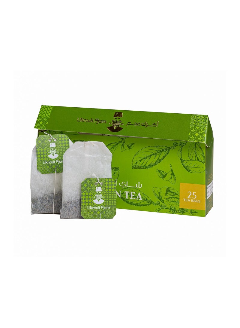 Ukrouk Ajam Ukrouk Ajam Pure Ceylon Green Tea (25 tea bags)  - Image 3