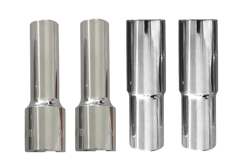 4 NEX 10mm + 14mm + 16mm + 17mm, 1/2" Drive Hex Long Chrome Vanadium Steel, Anti Rust, Heavy Duty Socket - Image 1