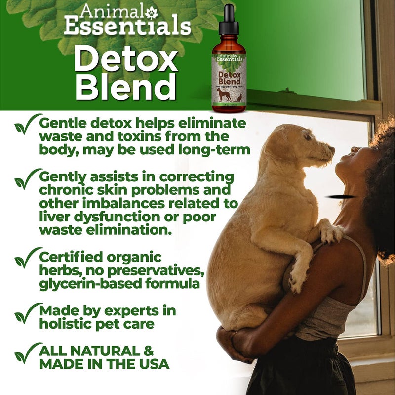 Animal Essentials Detox Blend - Liver Support for Dogs & Cats, Herbal Liver Supplement, Veterinarian Recommended Animal Wellness Tonics - 2 Fl Oz - Image 2