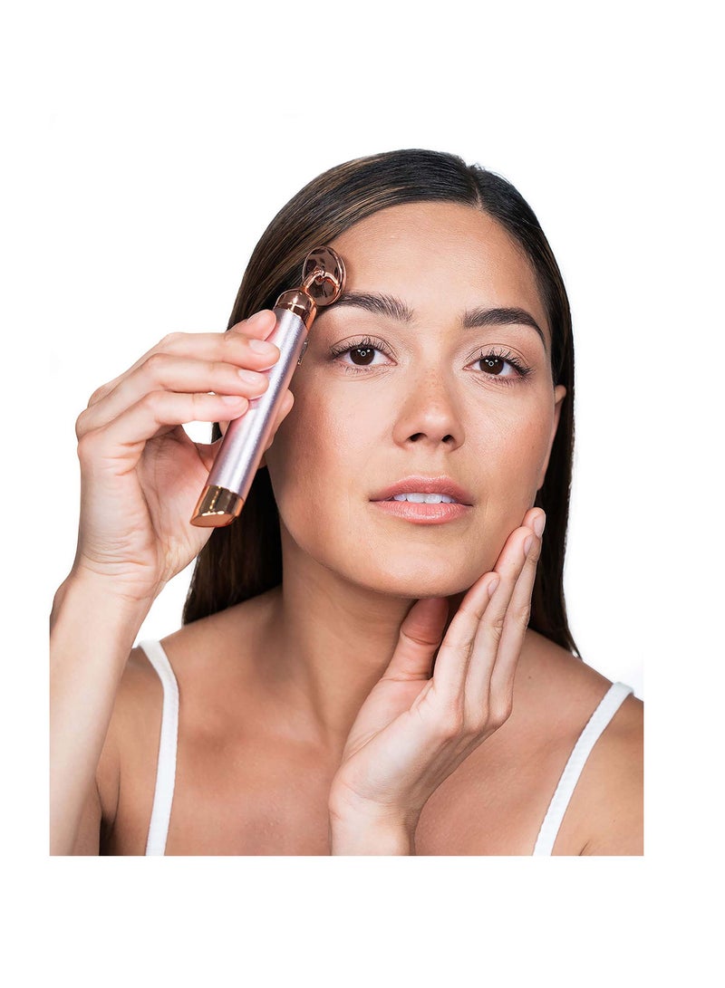SYOSI Vibration Face-Lifting Instrument, Beauty Instrument Vibrating Facial Roller & Massager, Rose Quartz, for Wrinkles Anti-Aging and Eye Puffiness, Keeping Youthful Skin Tone - Image 5