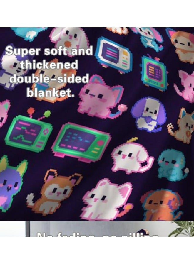 عام بطانية رقيقة من الفانيلا (حرارة ومريحة، ومناسبة للنوم واستخدام اللعبة والغبار والرمل) 150 سم * 200 سم - 383 - Image 4