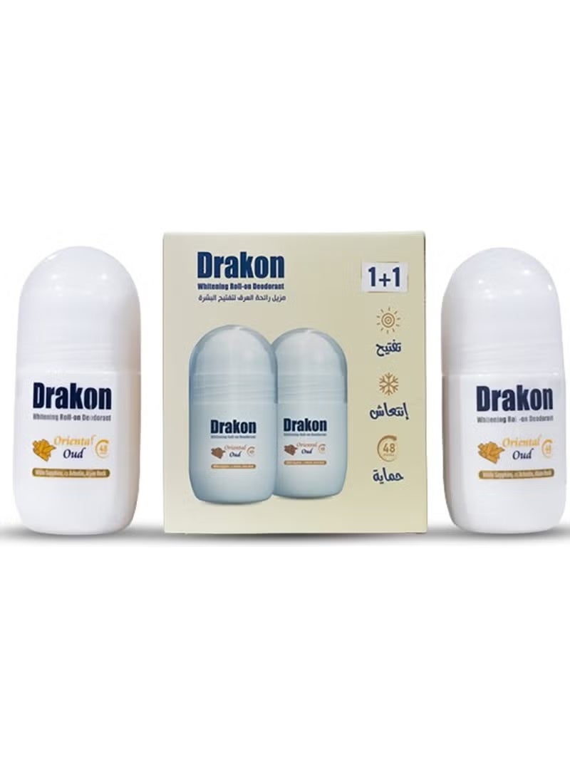 Drakon Whit Roll On Deodorant Oriental Oud 50 Ml (1+1 )