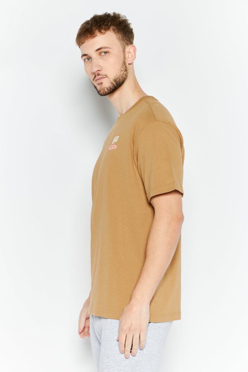 PUMA Men Relaxed Fit Short Sleeve Outdoor T-Shirt, Tan  - Image 2