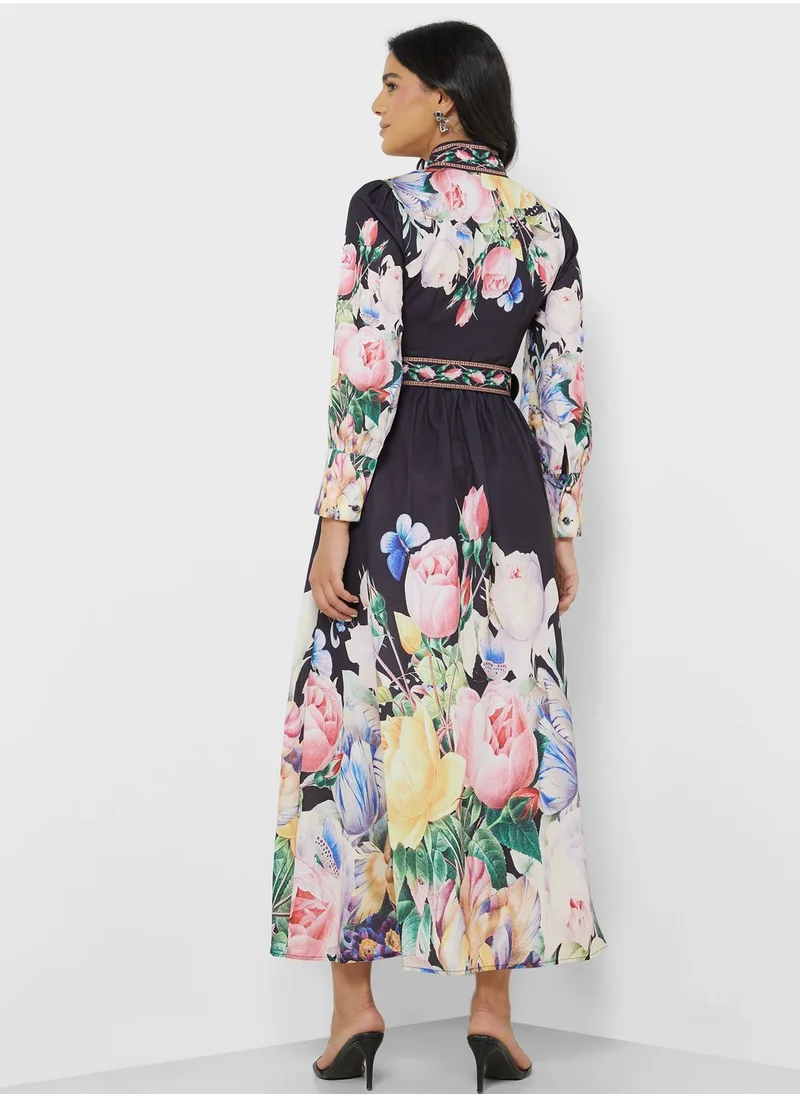 Khizana Floral Print Dress