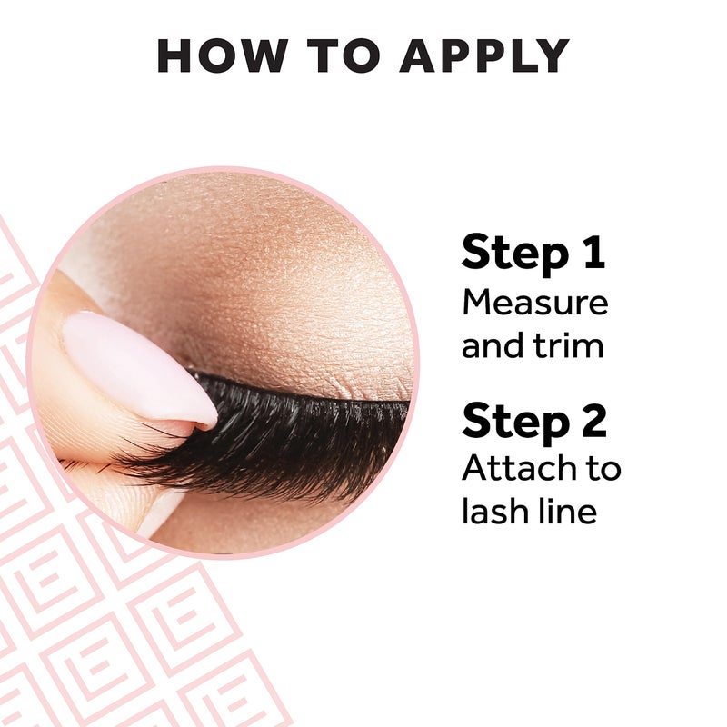 Eylure Pre-Glued False Eyelashes, Wispy Light No. 117 - Image 4