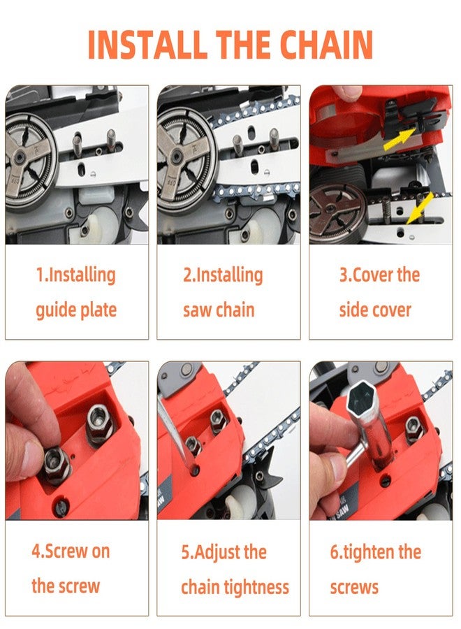 Fifchall 20 Inch Chainsaw Bar and Chain Combo .325" Pitch .063'' Gauge 81 Drive Links Fits STIHL 20” Chainsaw Replacement Chains MS260 MS280 MS290 MS291 024 026 028 029 036 (3 Chains + 1Bar) - Image 5