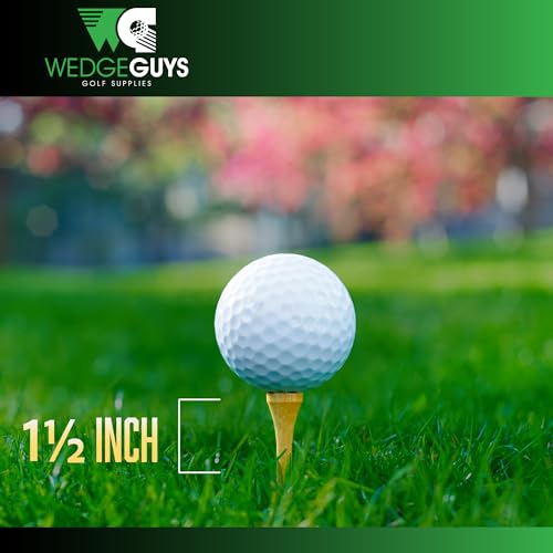 Wedge Guys Bamboo Golf Tees 1-1/2" | 100 pcs. | Extra Durable & Stronger Than Wood Tees | Biodegradable & Less Friction | PGA Professional Approved, Golf Tees Bulk Bag - Image 4