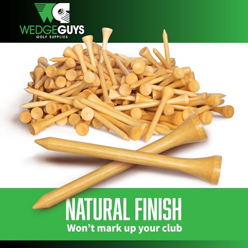 Wedge Guys Bamboo Golf Tees 1-1/2" | 100 pcs. | Extra Durable & Stronger Than Wood Tees | Biodegradable & Less Friction | PGA Professional Approved, Golf Tees Bulk Bag - Image 5