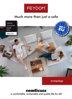COMFICASA FEYDOM Archipelago Modular Sofa - Velare Mix Turquoise  - Image 4