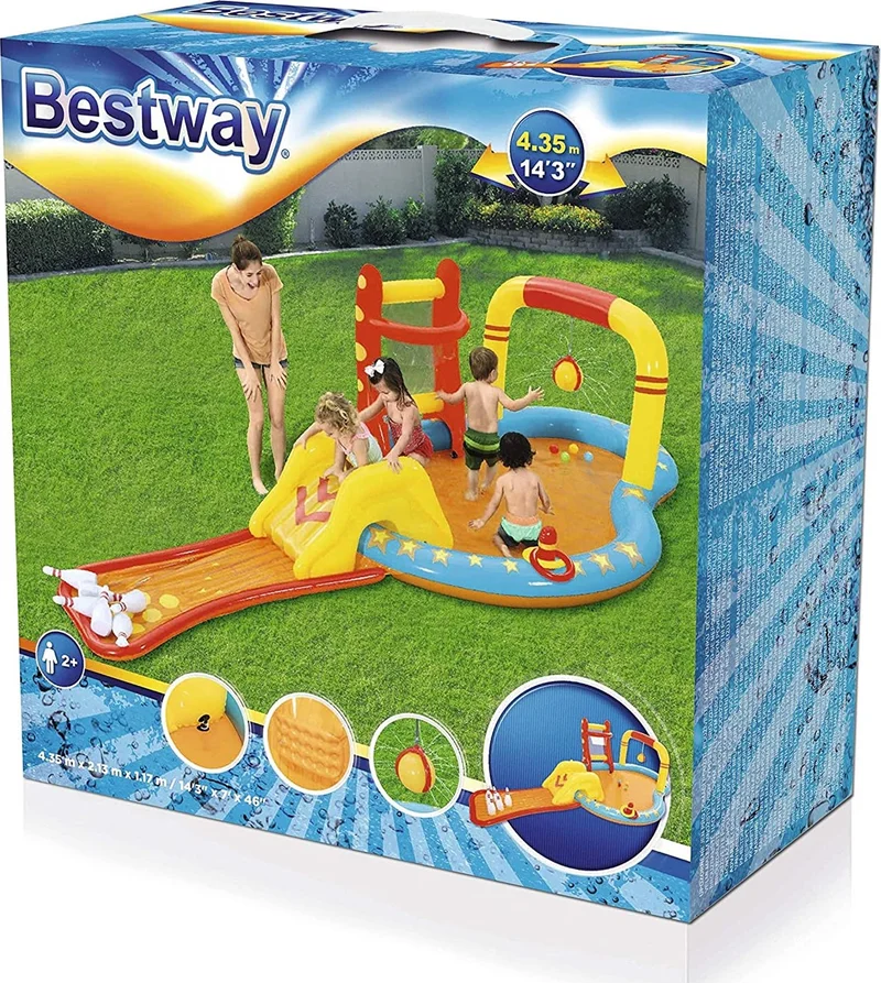Bestway Fastastic Inflatable Entertainment Pool with 62002 Pump - 53068 Slides