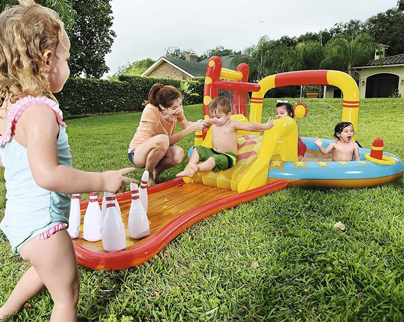 Bestway Fastastic Inflatable Entertainment Pool with 62002 Pump - 53068 Slides
