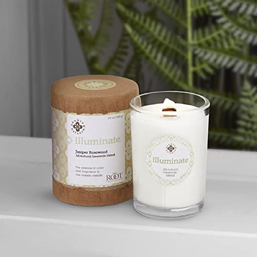 Root Candles Seeking Balance Wood Wick Spa Candle Aromatherapy Candles, 6.5-Ounce, Illuminate: Juniper Rosewood - Image 4