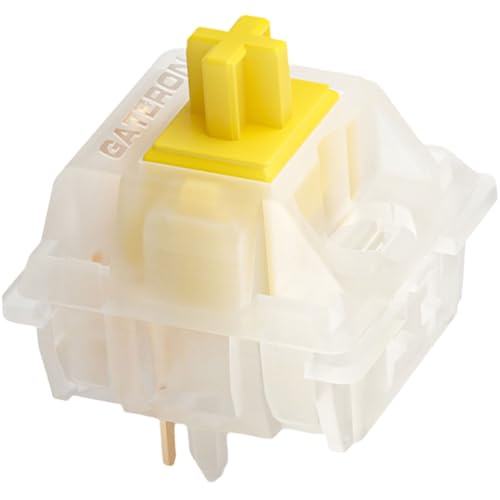 GATERON KS-3X1 Milky Yellow Pro V2 Pre Lubed 5pin Linear Switches for MX Mechanical Keyboard (90pcs, Milky Yellow Pro V2) - Image 1