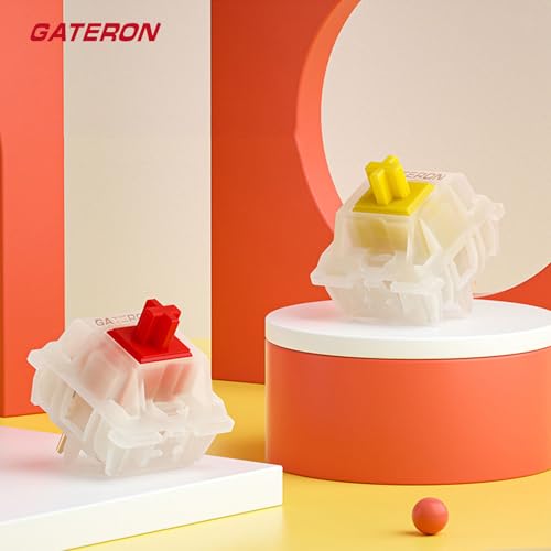 GATERON KS-3X1 Milky Yellow Pro V2 Pre Lubed 5pin Linear Switches for MX Mechanical Keyboard (90pcs, Milky Yellow Pro V2) - Image 5