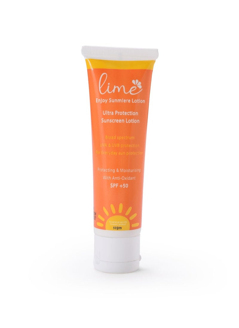 Lime - Lime Sunscreen Lotion SPF50 50 ml - Image 1