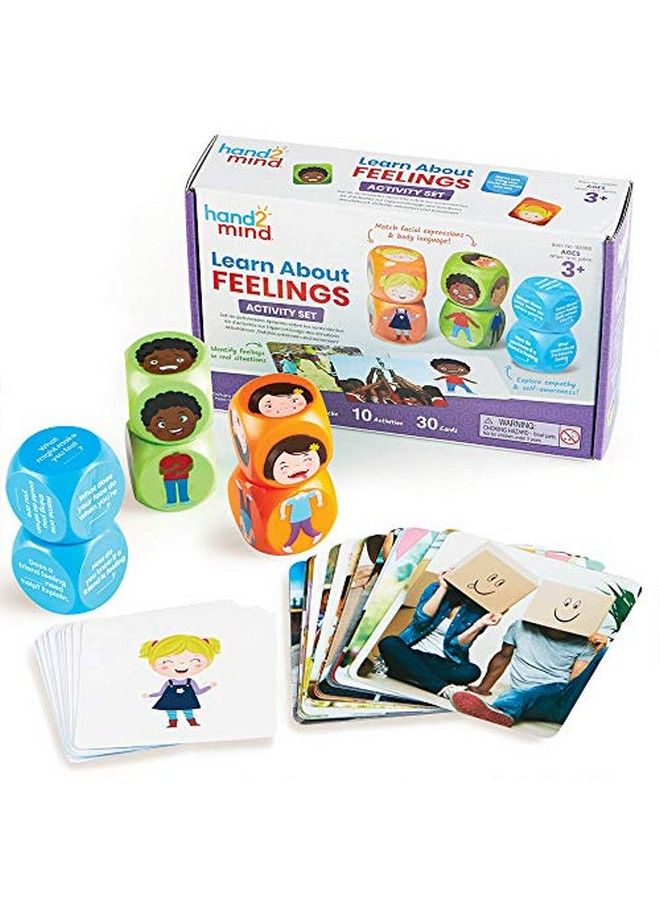 hand2mind Learn About Feelings Set Social Skills Games For Kids Social Emotional Learning Activities Play Therapy Toys For Counselors Calm Down Corner Supplies Autism Learning Materials - Image 1
