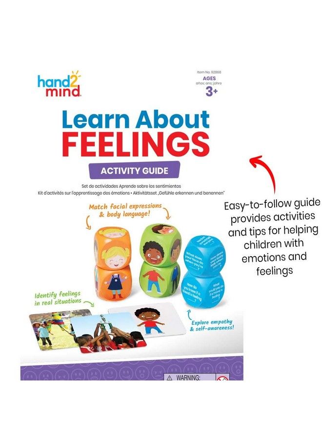 hand2mind Learn About Feelings Set Social Skills Games For Kids Social Emotional Learning Activities Play Therapy Toys For Counselors Calm Down Corner Supplies Autism Learning Materials - Image 5