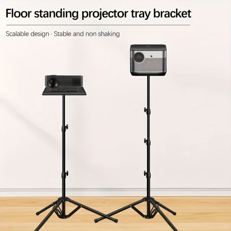 Adjustable Projector Stand With Tray Laptop Tripod T20 Hard Tray 21.65inch Floor Desk Mount - Image 5