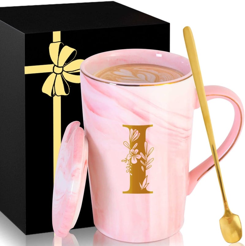 MNZZ Personalized Ceramic Coffee Mug with Lid Tea Cup Women Thank you Appreciation Gratitude Gifts Female Teacher End of Year School Bus Driver Nurse Pastor Team Mom Coach Guard Scout Leader Doctor,I - Image 1