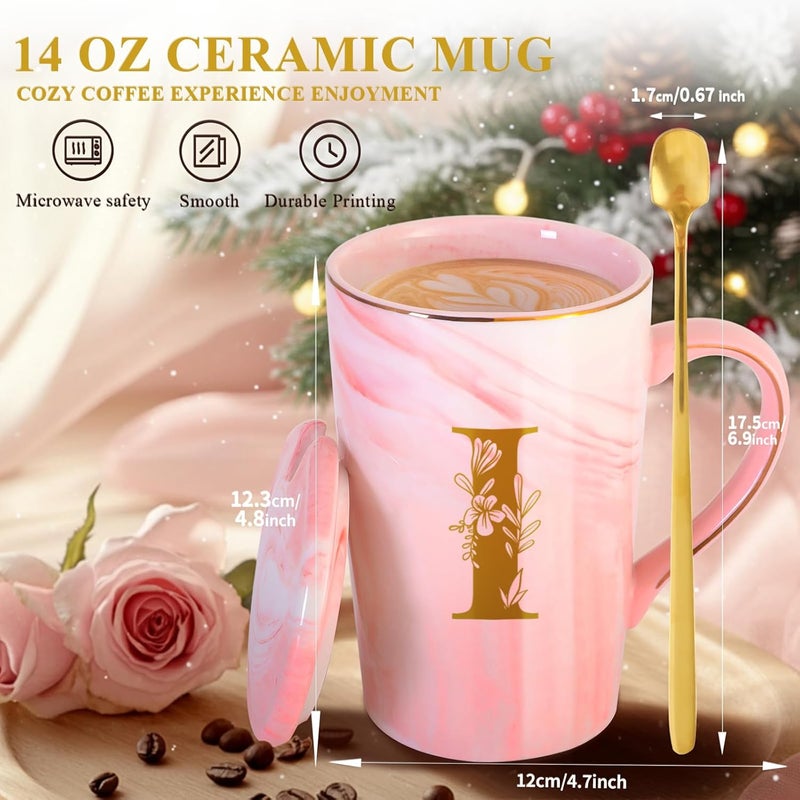 MNZZ Personalized Ceramic Coffee Mug with Lid Tea Cup Women Thank you Appreciation Gratitude Gifts Female Teacher End of Year School Bus Driver Nurse Pastor Team Mom Coach Guard Scout Leader Doctor,I - Image 4