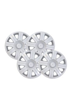 Al Khateeb 14 Inch Silver Universal Type R Hubcap Wheel Covers - Set Of 4 