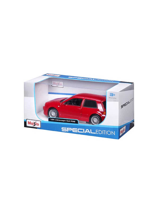 Maisto - 1:24 Special Edition Volkswagen Golf R32 Red Officially Licensed Scaled Replicas of Collectible Diecast Metal Models with Exquisite Interior and Exterior Detailing for All Age. - Image 1