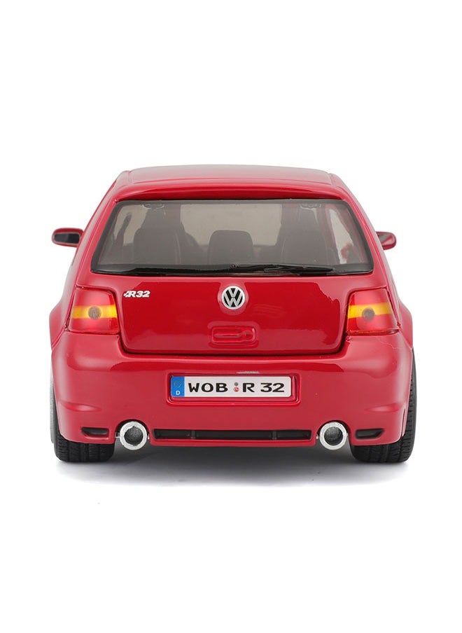 Maisto - 1:24 Special Edition Volkswagen Golf R32 Red Officially Licensed Scaled Replicas of Collectible Diecast Metal Models with Exquisite Interior and Exterior Detailing for All Age. - Image 1