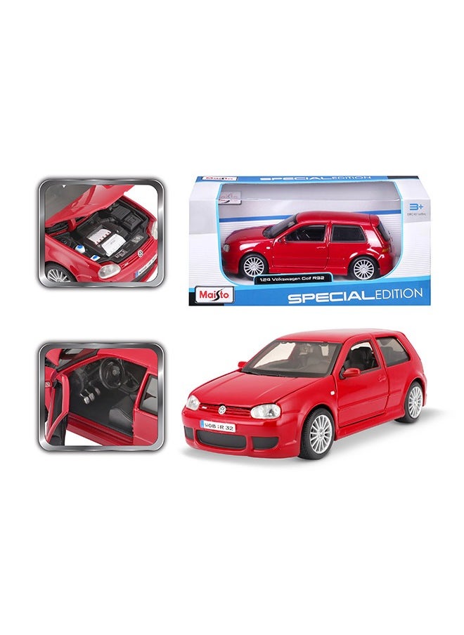 Maisto - 1:24 Special Edition Volkswagen Golf R32 Red Officially Licensed Scaled Replicas of Collectible Diecast Metal Models with Exquisite Interior and Exterior Detailing for All Age. - Image 1