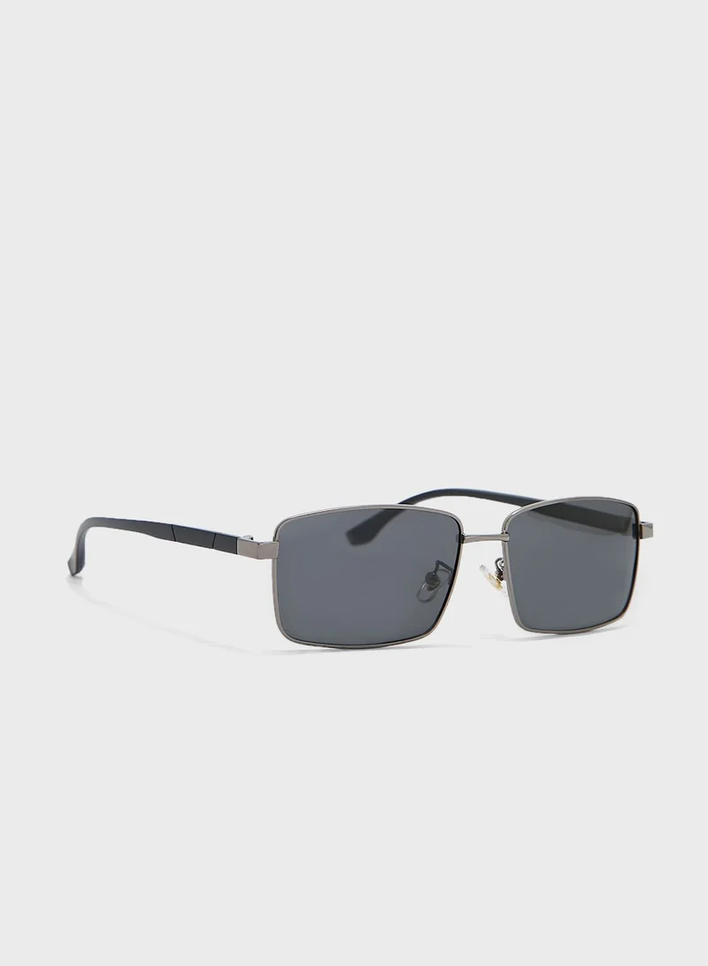 Seventy Five Polarized Rectangular Sunglasses