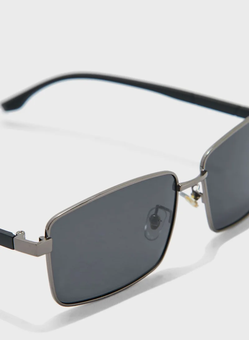 Seventy Five Polarized Rectangular Sunglasses