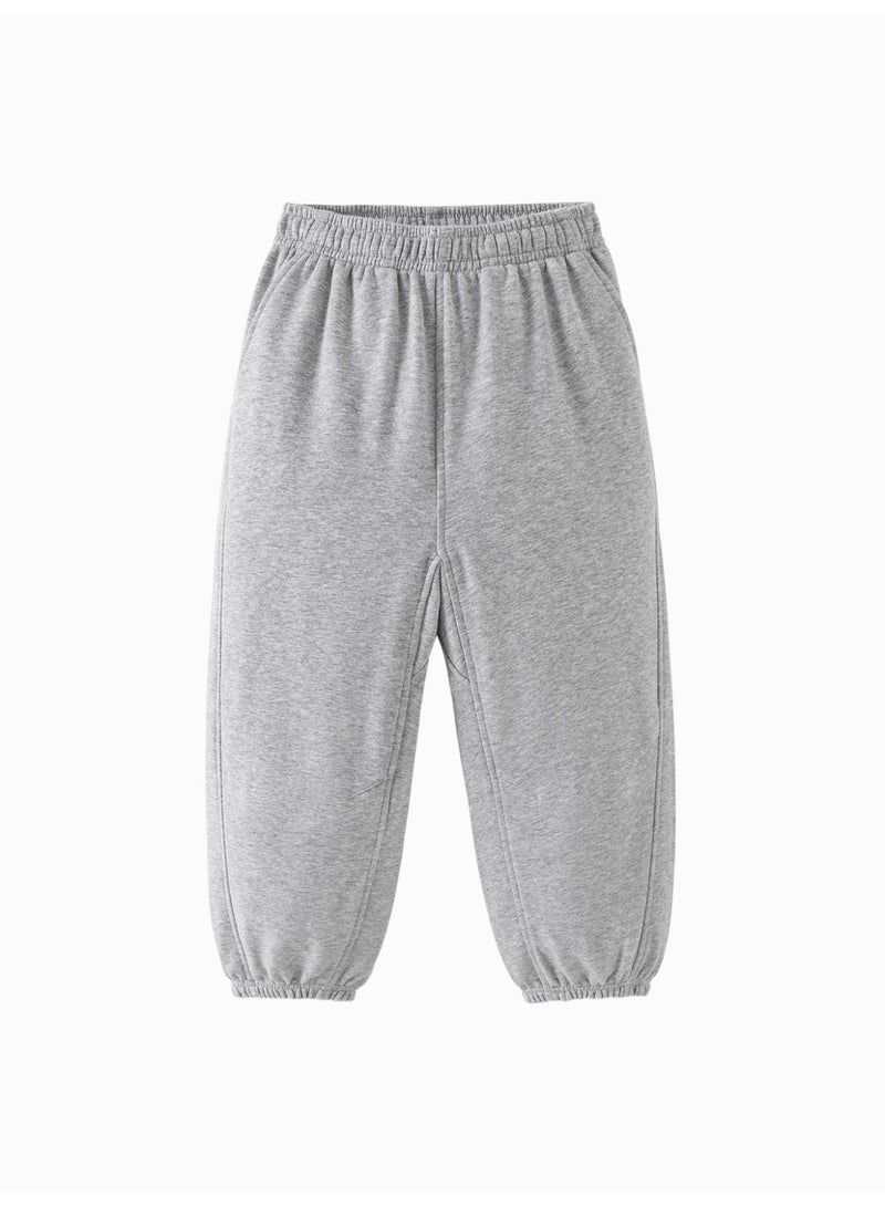 mini bala Unisex Kids' Casual Jogger Pants, Elastic Waistband, Loose Fit, Ribbed Cuffs, Ultra-Soft Fabric, Perfect for Daily Wear & Active Play Children's Trousers - Image 4