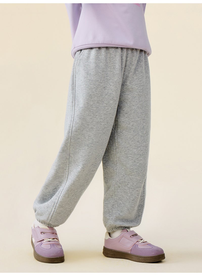 mini bala Unisex Kids' Casual Jogger Pants, Elastic Waistband, Loose Fit, Ribbed Cuffs, Ultra-Soft Fabric, Perfect for Daily Wear & Active Play Children's Trousers - Image 3