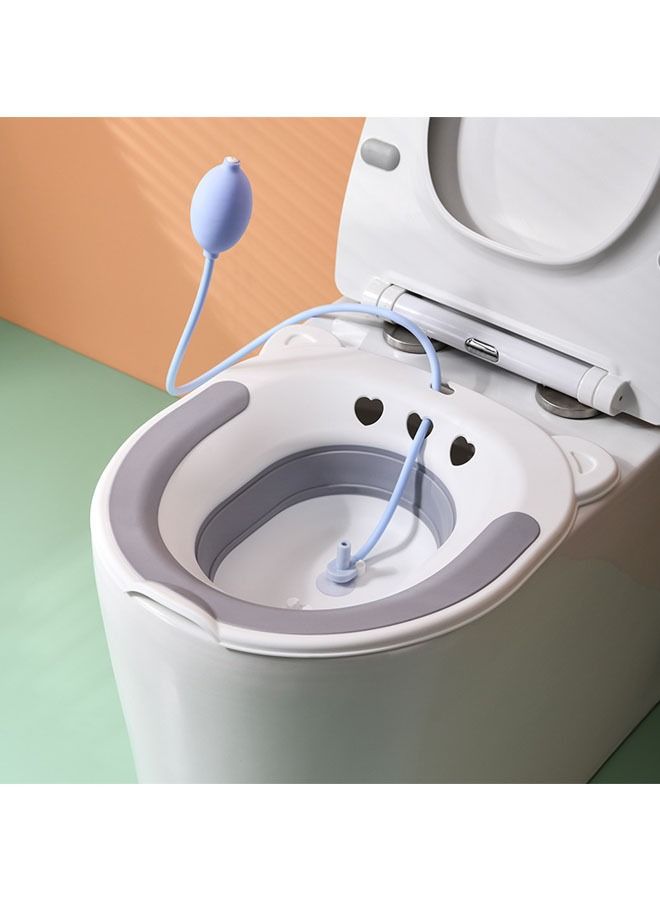 Arabest Sitz Bath for Toilet Seat,Steam Seat for Toilet, Foldable Postpartum Care Basin, Suitable for Pregnant Women, Postpartum Care, Perineum Treatment, Sitz Bath for Hemorrhoids - Image 1