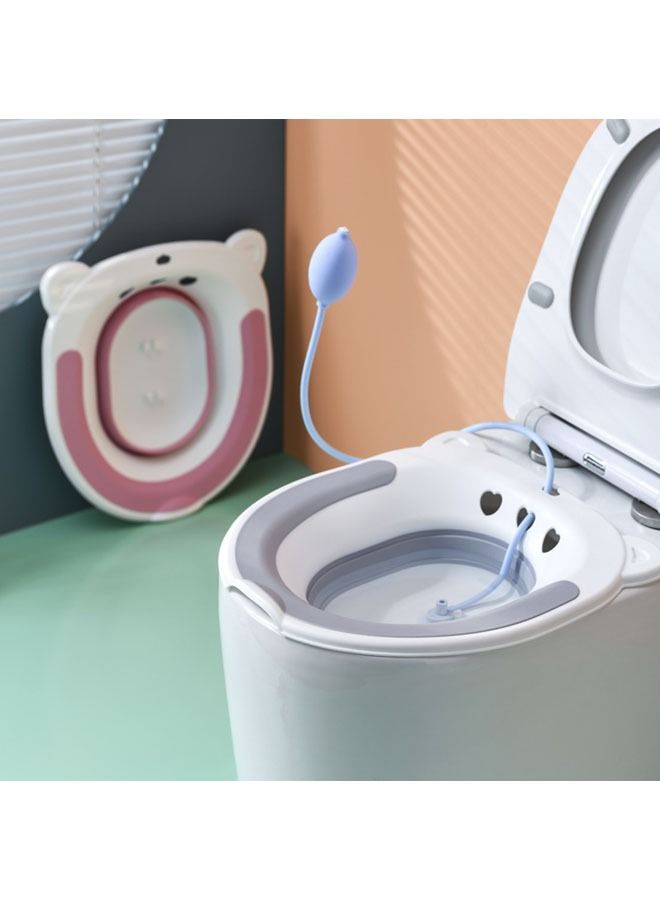 Arabest Sitz Bath for Toilet Seat,Steam Seat for Toilet, Foldable Postpartum Care Basin, Suitable for Pregnant Women, Postpartum Care, Perineum Treatment, Sitz Bath for Hemorrhoids - Image 4