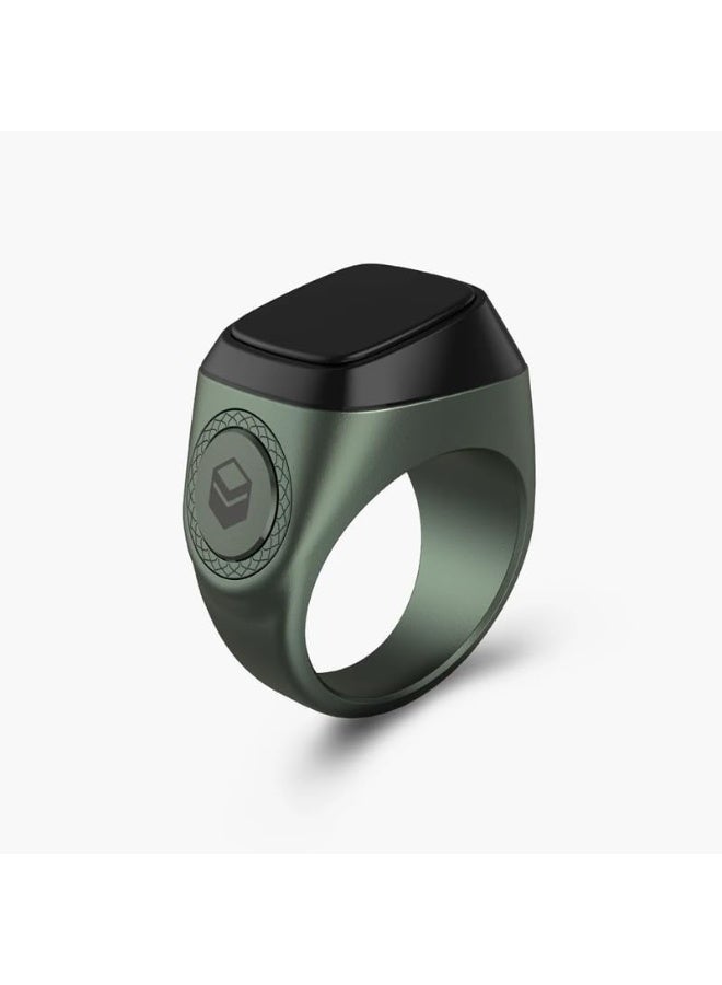 UMEOX Digital Counter Tasbeeh SMART Zikr Ring Metal 20mm Green - Image 1