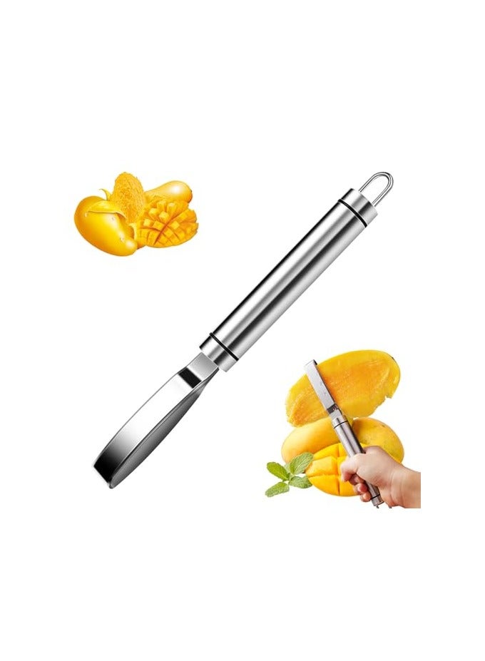 erorex Mango Corer, Stainless Steel Mango Cutter, Mango Slicer Fruit Corer Kitchen Gadget Tools for Mango, Pineapple Fruit Pitting - Image 1