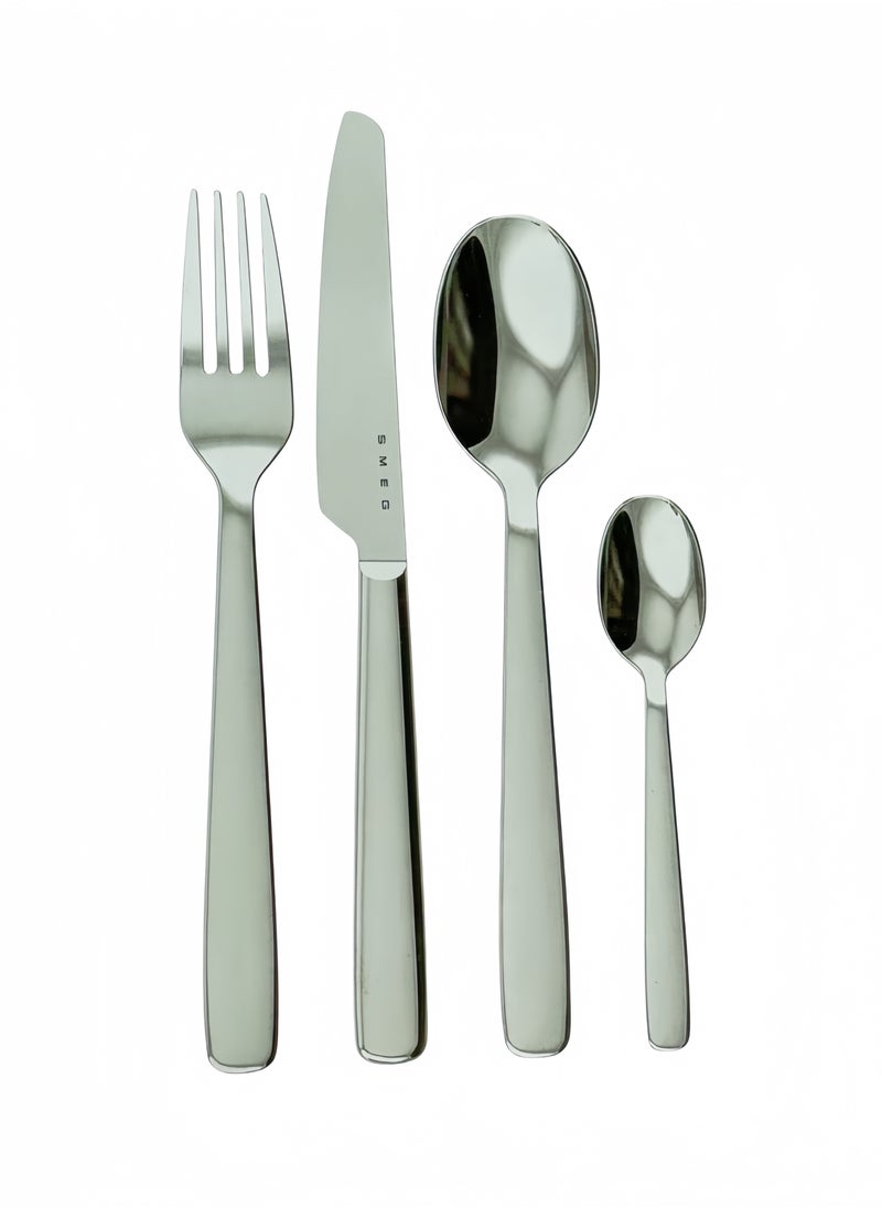 smeg SMEG 4 Piece Stainless Steel Cutlery Set, Kitchen Utensils Set, Home Kitchen Restaurant Hotel Party Picnic Cutlery Set  - Image 2