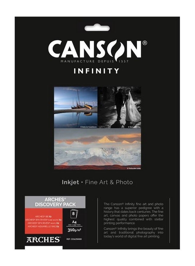 CANSON Infinity Arches Digital Fine Art Paper A4 8 Sheets - Image 1