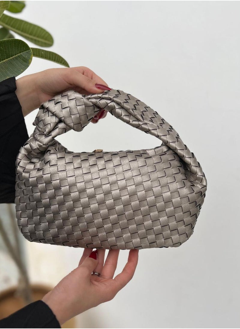 Generic - Twisted leather handbag - Image 1