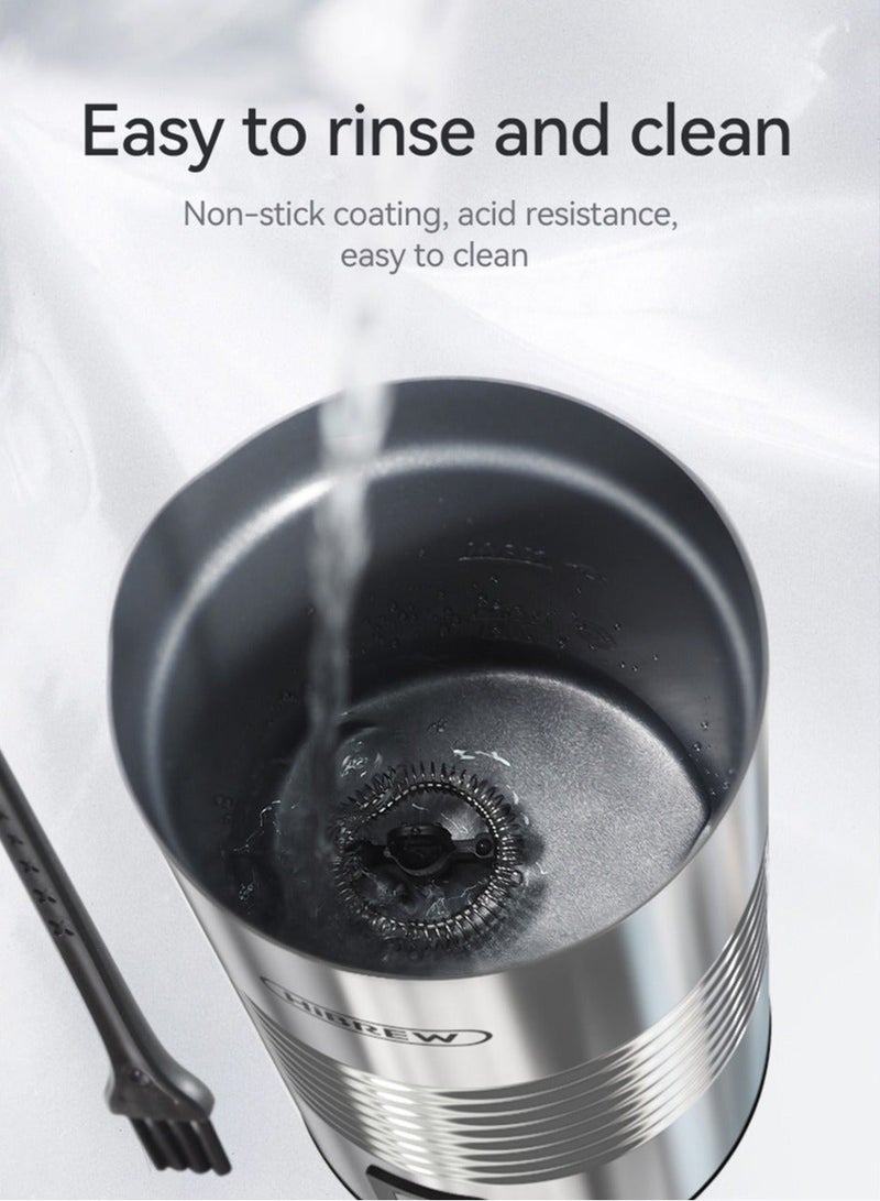 هيبرو هيبريو ساخن وبارد ميلك فروثر جدار مزدوج الفولاذ المقاوم للصدأ M2A. - Image 4